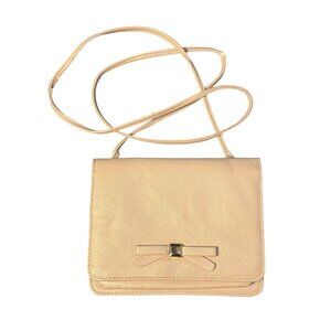 Small Mauve Pink Crossbody Stylish Purse Mini Shoulder Bag Bow Accent 6x8 Casual